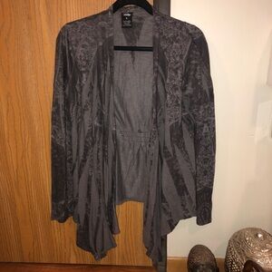 Vanity Gray Patterned Cardigan